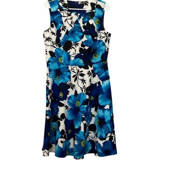AB Studio Floral Dress Sleeveless Sz.12 - Picture 1 of 3